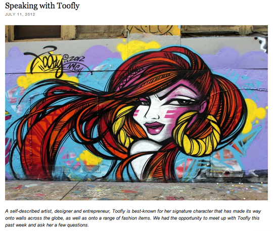 Toofly Interview Street Art NYC