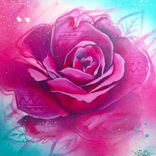 Toofly Rose Painting_commision
